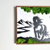 Gulches Horse Moss Metal Wall Art - Exquisite Eco-Friendly Decor for Nature Lovers - 4 of 4
