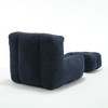 Sapphtopaz Comfortable Bean Bag Chair Lazy Sofa Chair Bean Bag Chairs for Adults with Memory Foam and Ottoman Accent Chair for Living Room, Bedroom - 3 of 4