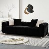 82.68" Corduroy Multi-Seat Sofa, Neutral Tone, Spacious Design, Solid Wood Construction for Living Room - 2 of 4