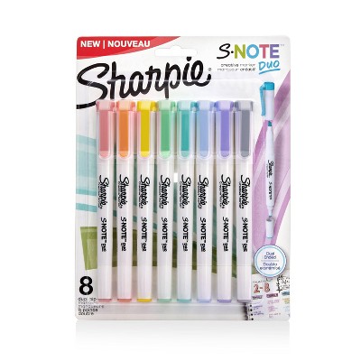 Sharpie Permanent Marker, Brush Tip, Assorted Color, Set Of 12 : Target