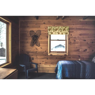 Woodland Retreat Beige Cotton Rod Pocket Valance