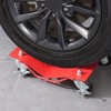 VEVOR Wheel Dolly,8000lbs Capacity Heavy-Duty Steel Car Mover,Wheel Dolly Car Tire Stake Set with Brakes,Vehicle Moving Cart Moving Cars,Set of 4,Red - 2 of 4