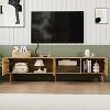 GreenEver 70 Inch Mid Century Modern TV Stand, TV Stand with Storage, Entertainment Center for Living Room Bedroom, TV Media Console - 4 of 4