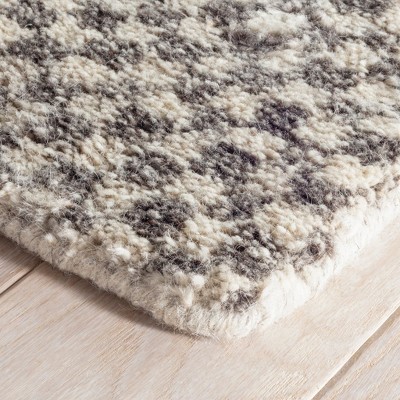 Citra Hand-Knotted Gray Geometric Wool-Blend 4' x 6' Area Rug