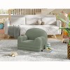 Kids Sofa Chair, 2-in-1 Convertible Toddler Couch & Lounger, Fold Out Teddy Fleece Children¡¯s Sofa Bed with Removable Washable Cover - 4 of 4