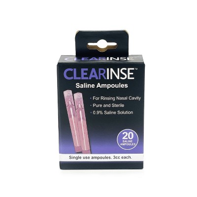 Image of CLEARinse Nasal Aspirator Nasal Congestion Relief - Saline Ampoules - 20ct
