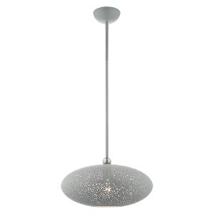 Livex Lighting Charlton 1 - Light Pendant in  Nordic Gray - 1 of 1