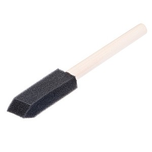 Unique Bargains Wall Treatment Tool Foam Paint Brush with Wood Handle 48 Pcs - 1 of 4