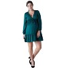 Ingrid & Isabel Maternity Spruce V-Neck Mini Dress - 2 of 4