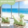 TopComfy Baby Bouncers and Rockers Kids Rocking Toy Dinosaur Design with Wide Base and Secure Structure for Kids, Green, 23.62"*14.96"*22.83" - 4 of 4