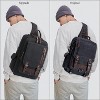 Paaaawaters mygreen Canvas Cross Body Messenger Bag Shoulder Sling Backpack Travel Rucksack - 3 of 4