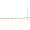EVERLY JEWELRY | 14K Yellow Gold 2mm Heart Link Bracelet, 7.5 inch - 2 of 3
