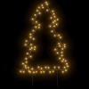 vidaXL Christmas Light Decoration with Spikes Tree 80 LEDs 23.6 in. - 3 of 4