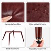 Yaheetech Set of 2 Mid-century Tufted High Back Faux Leather Accent Chair with Wood-tone Metal Leg for Living Room Bedroom Apartment - 4 of 4