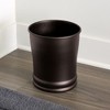 iDesign Set of 2 Steel Round Bathroom Trash Cans - Bronze - 3 of 4