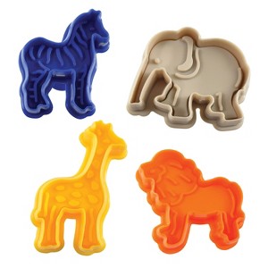 R&M International 4 Piece Animal Cookie Stamper Set, 2-Inch - 1 of 3