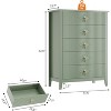 Modern Fluted Dresser, 3/5/6/7 Drawer Wood Dresser for Bedroom, Modern Chest of Drawers, Storage Organizer Cabinet for Living Room, Entryway - 2 of 4