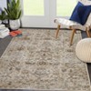 Washable Area Rug – Non-Slip Ultra-Thin Low Pile Vintage Oriental Distressed Carpet for Living Room, Bedroom, Dining, Office & Nursery, Multi-Color - 4 of 4