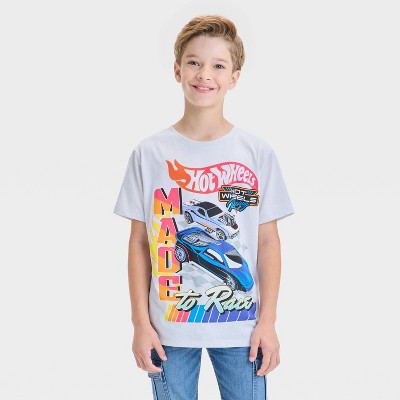 Boys' Hot Wheels Short Sleeve T-Shirt - Silver