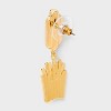 SUGARFIX by BaubleBar BBQ Bite Statement Earrings - Gold/Red - 2 of 2