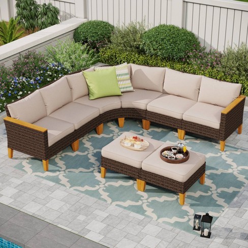 Outdoor sofa sectional sale sale