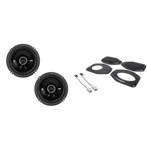 Kicker 43DSC6504 6.5" DS-Series Coaxial Speakers and Sound Bar Mounting Kit Compatible with Jeep JL (2018-2023) & JT (2020-2023) - 1 of 4
