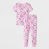 Toddler Girls' 4pc Cotton Snug Fit Hello Kitty Pajama Set - Off-White - 2 of 4