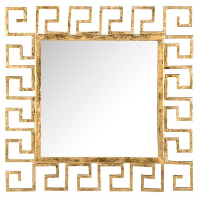 Square Calliope Greek Key Decorative Wall Mirror - Safavieh