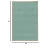 Colonial Mills Point Prim Braided Rug, Teal 4' square, Square Shape - 2 of 2