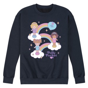 Men's - Polly Pocket - Polly Pocket Rainbows -Men's Crew Fleece Sweatshirt Graphic Fleece Sweatshirt - 1 of 4