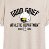 Women's - Peanuts - Woodstock Goof Grief Athletic Department Since 1950 Oversized Graphic T-Shirt - 2 of 4