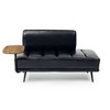 NicBex Modern 55" Single Sofa, 360-degree Swivel Tray Couch for Living Room, PU Leather Entryway Ottoman Bench, Tufted Upholstered End of Bed Bench - 3 of 4