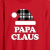 Men's - Instant Message - Papa Claus Christmas Long Sleeve Graphic T-Shirt - 2 of 4