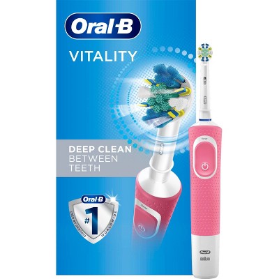 Oral-B Vitality FlossAction Electric Rechargeable Toothbrush Pink Powered by Braun - 1ct