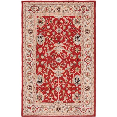 Chelsea Hk751 Hand Hooked Area Rug - Red/ivory - 6'x9' - Safavieh : Target