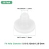 Unique Bargains Silicone Rubber Corrosion-Resistant Nap-in Locking Hole Plugs White - 3 of 4