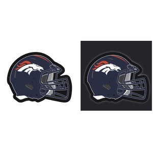 Evergreen Ultra-Thin Edgelight LED Wall Decor, Helmet, Denver Broncos- 19.5 x 15 Inches Made In USA - 1 of 4