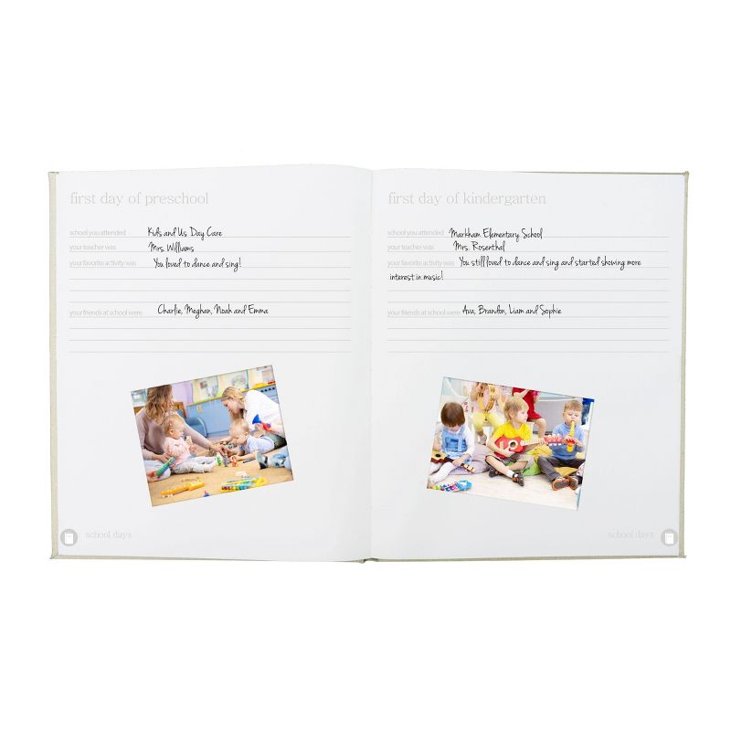 Pearhead Linen Baby Memory Book, 6 of 12