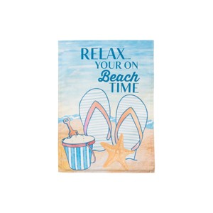 Beachcombers Beach Time Flip Flop Flag - 1 of 2