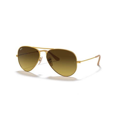 Ray ban aviator store 55mm brown