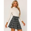 INSPIRE CHIC Women's School Plaid Cotton Mini Tartan Skater Skirt - 2 of 4