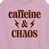 Women's - Instant Message - Chaos Caffeine Mom Graphic Racerback Tank - 2 of 4