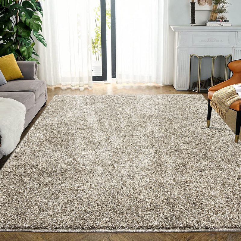 Modern Solid Area Rug Plush Fluffy Rug Thick Shag Rugs for Living Room Bedroom, 1 of 9