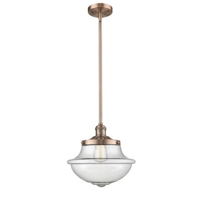 Oxford - 1 Light Stem Hung Mini Pendant In Traditional Style-11.5 Inches Tall and 11.75 Inches Wide