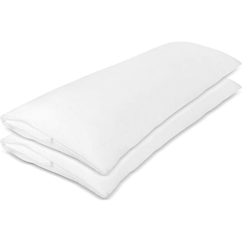 Circles Home 100% Cotton Breathable Pillow Protector with Zipper – (2 Pack), 1 of 10
