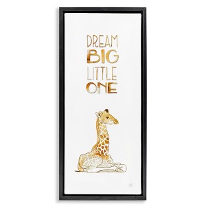 Stupell Industries Dream Big Little One Giraffe, 15" x 31" - 1 of 4