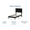 Twin/Full/Queen Size Bed Frame with Headboard, Modern Platform Bed with Wooden Slats Support, No Box Spring Needed & Noise Free - 3 of 4