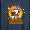 Women's - Peanuts - Sorcerer Snoopy Woodstock Lightweight French Terry Wide Neck Long Sleeve Shirt - 2 of 4