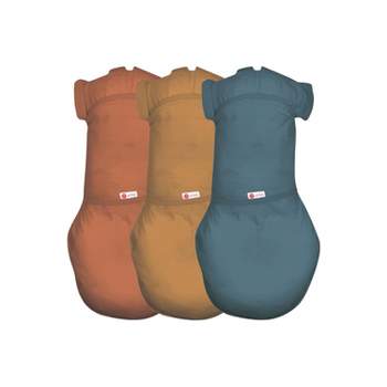 embe 3-Pack Bundle, Transitional Swaddle Sack with arm snaps, Convertible, Arms-In/Arms-Out, Legs-In/Legs-Out 3-6mo 