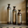 Black Gold Floor Vases, Set of 3 Tall Decorative Vases, Large Standing Vase for Living Room, Entryway, Fireplace, Corner or Table Decor - 3 of 4